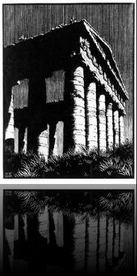 Le temple de Segeste (Sicile) (xylogravure - 322x242 - 1932)